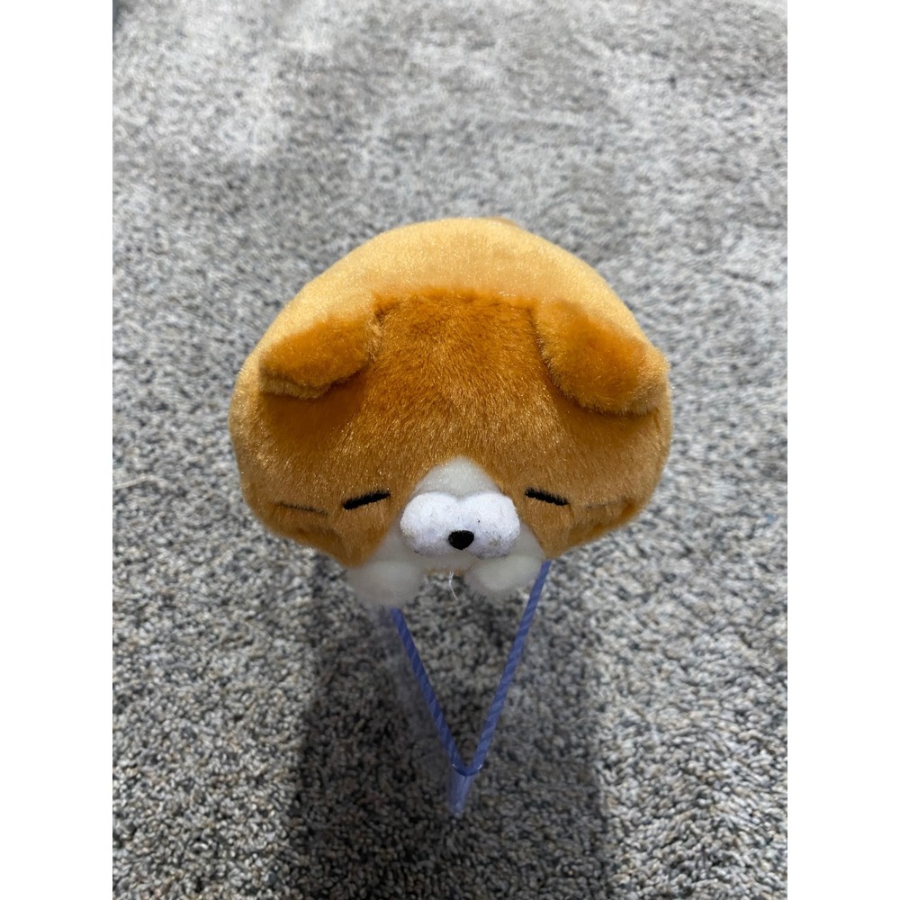 Amuse Funwari Koron Nyanko Orange White Cat Plush Sleeping Kitty Kawaii Toy